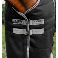 Cobertura de estábulo Horseware Rambo® 400g 1000D Azul-marinho Cobertura de estábulo Horseware Rambo® 400g 1000D Azul-marinho