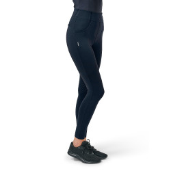 Legging de equitação Equestrian Stockholm Supreme feminino Azul‑meia‑noite