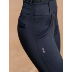 Legging de equitação Equestrian Stockholm Supreme feminino Azul‑meia‑noite