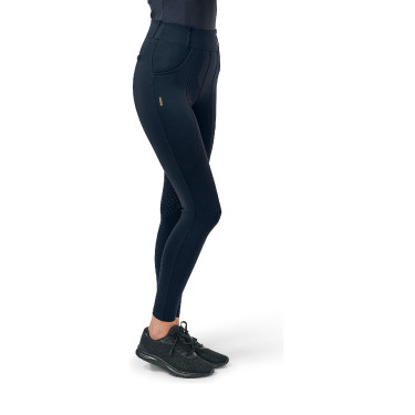 Legging de equitação Equestrian Stockholm Supreme feminino Clássico Royal Azul Legging de equitação Equestrian Stockholm Supreme feminino Clássico Royal Azul