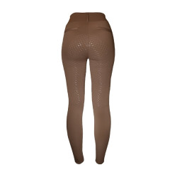 Legging de equitação Equestrian Stockholm Supreme feminino Champanhe Bege
