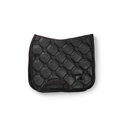 Manta de dressage Equestrian Stockholm Todo preto cintilante Manta de dressage Equestrian Stockholm Todo preto cintilante