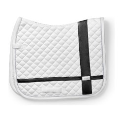 Manta de dressage Equestrian Stockholm com bandas Branco