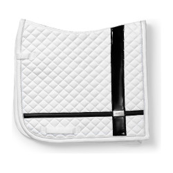 Manta de dressage Equestrian Stockholm com bandas Branco