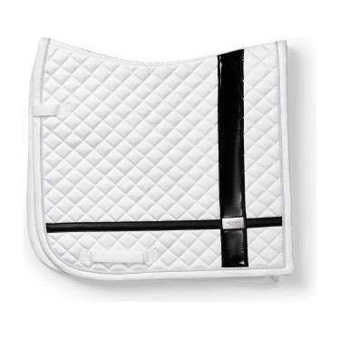 Manta de dressage Equestrian Stockholm com bandas Branco