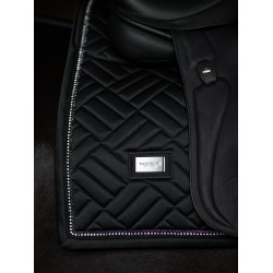 Manta de dressage Equestrian Stockholm em pelo sintético Crystal Preto Manta de dressage Equestrian Stockholm em pelo sintético Crystal Preto