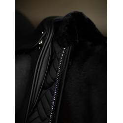 Manta de dressage Equestrian Stockholm em pelo sintético Crystal Preto Manta de dressage Equestrian Stockholm em pelo sintético Crystal Preto