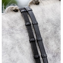 Rendas de salto Horseware com batentes Preto
