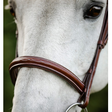 Bridão Horseware Cavesson Hunter com rédeas Castanho Bridão Horseware Cavesson Hunter com rédeas Castanho