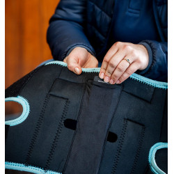 Protetores de joelho Horseware Ice-Vibe Preto / aqua