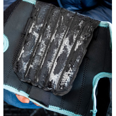 Protetores de joelho Horseware Ice-Vibe Preto / aqua