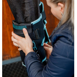 Protetores de joelho Horseware Ice-Vibe Preto / aqua