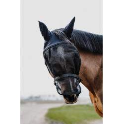 Cabresto + máscara Equithème Preto