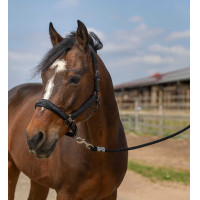 Caveção Equithème Nylon Strass Azul-marinho