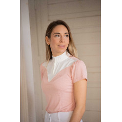 Polo de competição Pénélope Las Honey de mangas curtas Rosa