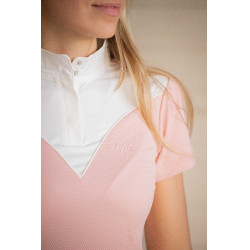 Polo de competição Pénélope Las Honey de mangas curtas Rosa
