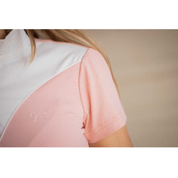 Polo de competição Pénélope Las Honey de mangas curtas Rosa