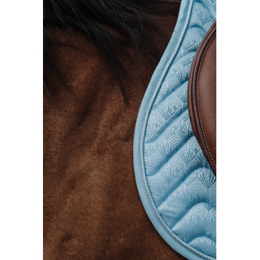 Sela Equithème Brocart Azul céu Sela Equithème Brocart Azul céu