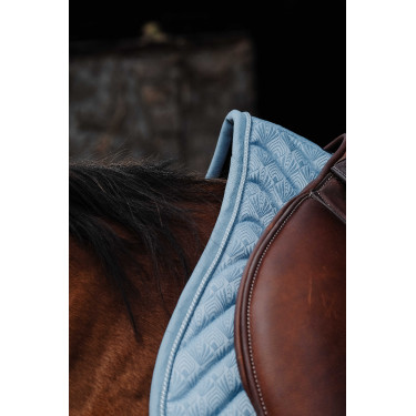 Sela Equithème Brocart Azul céu Sela Equithème Brocart Azul céu