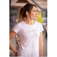 T-shirt Pénélope Iconic Strass Branco
