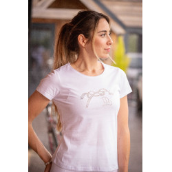 T-shirt Pénélope Iconic Strass Branco T-shirt Pénélope Iconic Strass Branco