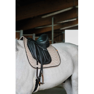 Almofada de sela Equithème Glossy Bege
