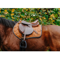 Almofada de sela Equithème Quadri Camelo Castanho