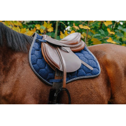 Almofada de sela Equithème Quadri Azul-marinho