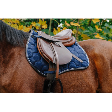 Almofada de sela Equithème Quadri Azul-marinho