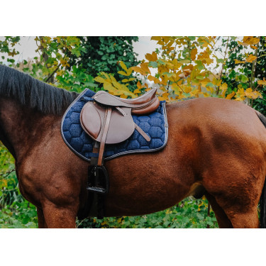 Almofada de sela Equithème Quadri Azul-marinho