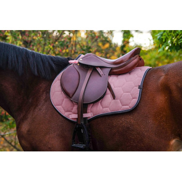 Almofada de sela Equithème Quadri Rosa Almofada de sela Equithème Quadri Rosa