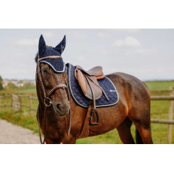 Sela Je t'aime Equithème Mirror Azul-marinho