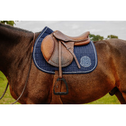 Almofada de sela Je t'aime Equithème Compet Azul