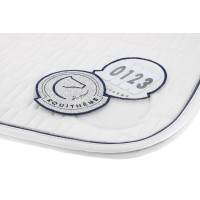 Almofada de sela Je t'aime Equithème Compet Branco