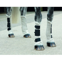 Polainas anti-moscas Fly Turnout Shires Branco / preto