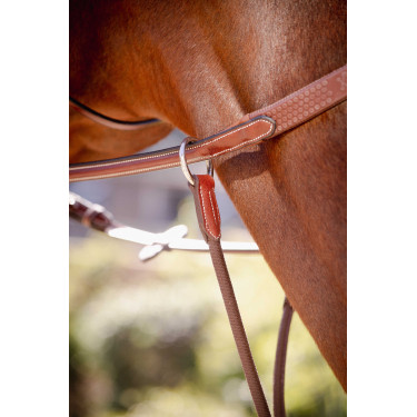 Flecha de martingal Pénélope Bip Light US elástica Avelã Castanho