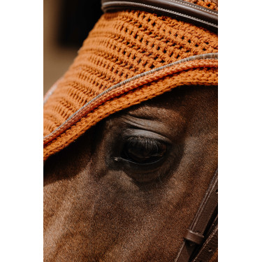 Boné anti-moscas Equithème Hexalight Ferrugem Castanho