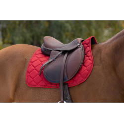 Almofada de sela Riding World Rope Vermelho