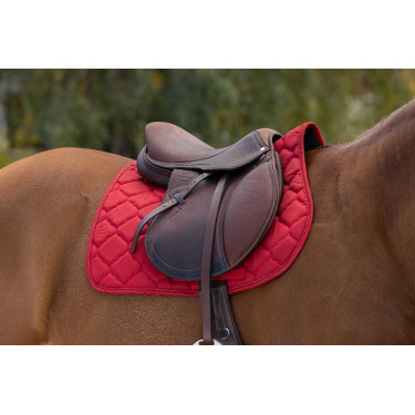 Almofada de sela Riding World Rope Vermelho