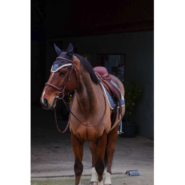 Boné anti-moscas Equithème Denim Cinzento Boné anti-moscas Equithème Denim Cinzento