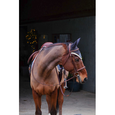 Boné anti-moscas Equithème Denim Cinzento Boné anti-moscas Equithème Denim Cinzento