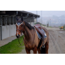 Boné anti-moscas Equithème Denim Cinzento Boné anti-moscas Equithème Denim Cinzento