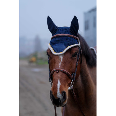 Boné anti-moscas Equithème Denim Azul-marinho Boné anti-moscas Equithème Denim Azul-marinho