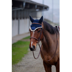 Boné anti-moscas Equithème Denim Azul-marinho Boné anti-moscas Equithème Denim Azul-marinho