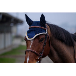Boné anti-moscas Equithème Denim Azul-marinho Boné anti-moscas Equithème Denim Azul-marinho
