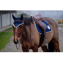 Boné anti-moscas Equithème Denim Azul-marinho Boné anti-moscas Equithème Denim Azul-marinho