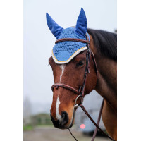 Boné anti-moscas Equithème Denim Azul céu Boné anti-moscas Equithème Denim Azul céu