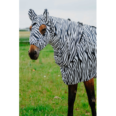 Touca anti-eczema Riding World Zebra preto / branco Motivos