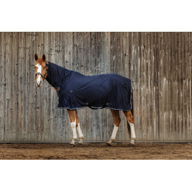 Camisa Equithème Micro mesh combo Azul-marinho