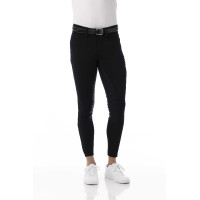 Calça softshell Equitheme Zermatt com fundo de silicone Preto